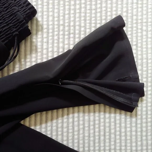 ATHLETA Metropolis Straight Leg Pant Zipper Ankle Black Size 4 - Picture 10 of 10